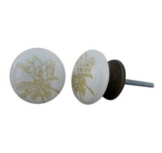 Golden Rose Flat Knob