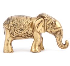 Brass Elephant Figurine Trunk Downwards