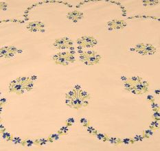 Banana Mania  Double Cotton Blue Petals Floral Design Bedsheet With Two Matching Pillow Covers