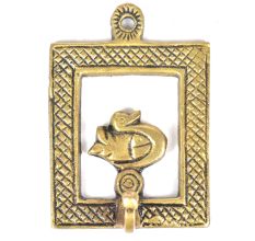 Brass Duck Framed Single Wall Hook