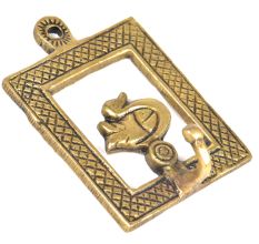 Brass Duck Framed Single Wall Hook