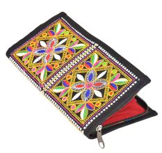 Banjara Black Border Hand Embroidered Clutch Purse