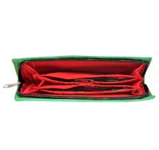 Banjara Green Border Hand Embroidered Clutch Purse