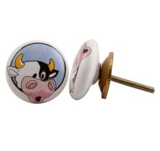 Bull Ceramic Knob