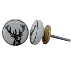 Deer Ceramic Kids Knob