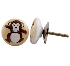 Monkey Ceramic Knob