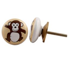 Monkey Ceramic Knob