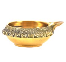 Hand Crafted Brass Kuber Diya 1 inch x 2.25 inch