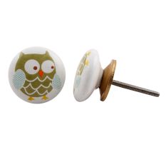 Owl Ceramic Knob