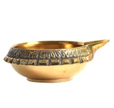 Hand Crafted Brass Kuber Diya 1 inch x 2.5 inch