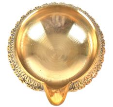 Hand Crafted Brass Kuber Diya 1.1 inch x 2.5 inch