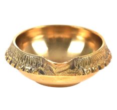 Hand Crafted Brass Kuber Diya 1.1 inch x 2.5 inch