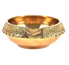 Hand Crafted Brass Kuber Diya 1.25 inch x 3.25 inch