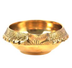 Hand Crafted Brass Kuber Diya 1.1 inch x 2.75 inch