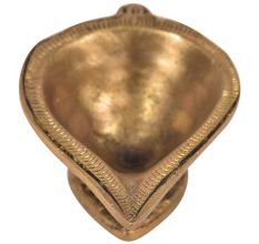 Hand Crafted Brass Kuber Diya 1 inch x 1.6 inch