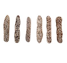 Set of 6 Piece New Mix Wooden Printing Block