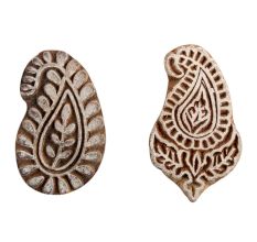 Set of 2 Piece New Mix Wooden Printing Block