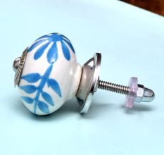 Turquoise Flower Knob