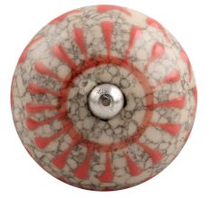 Peach Wheel Crackle Ceramic Wine Stopper