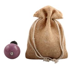Light Purple Crackle Ceramic Wine Stopper 