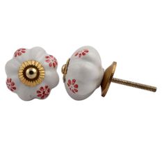 Red Flower Knob