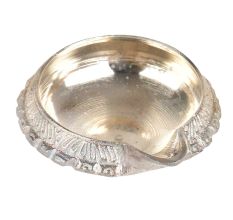 Brass Silver Finish Sacred Prayer kuber Deep Diya