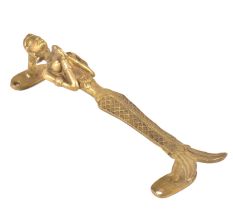 Brass Mermaid Statue Door Handles