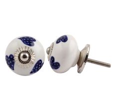 Navy Blue Heart Knob