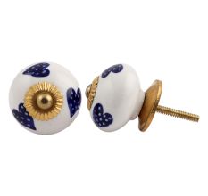 Navy Blue Heart Knob