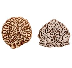 Set of 2 Piece New Mix Wooden Printing Block
