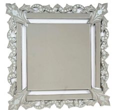 Square Venetian Glass Wall Mirror