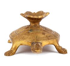 Bronze Tortoise Candle Holder