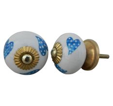 Turquoise Heart Knob