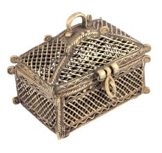 Bronze Rectangular Dhokra Art Jewellery Box