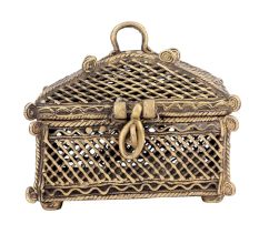 Bronze Rectangular Dhokra Art Jewellery Box