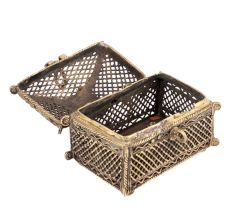 Bronze Rectangular Dhokra Art Jewellery Box