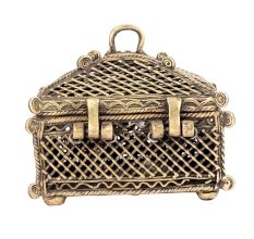 Bronze Rectangular Dhokra Art Jewellery Box