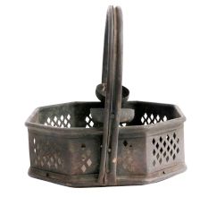 Bronze Puja Basket Patinated