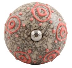 Pink Round Crackle Ceramic Wine Stopper