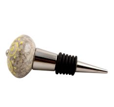 Mixed Circular Crackle Ceramic Wine Stopper