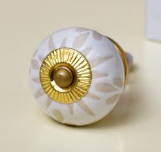 White Etched Ceramic Knob-01