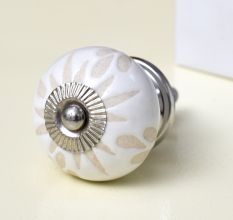 White Etched Ceramic Knob-01
