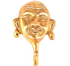 Brass Laughing Face Wall Hook
