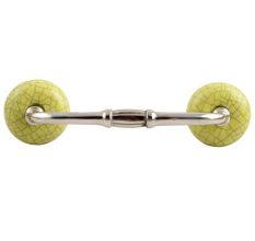 Lime Crackle Ceramic Bridge Handle 