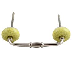 Lime Crackle Ceramic Bridge Handle 