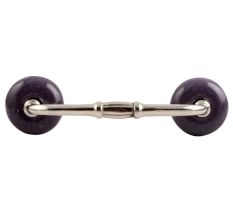 Purple Crackle Ceramic Bridge Handle