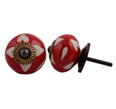 Red Etched Ceramic Knob-03