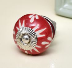 Red Etched Ceramic Knob-04