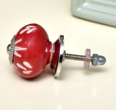 Red Etched Ceramic Knob-04