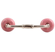 Pink Crackle Ceramic Bridge Handle